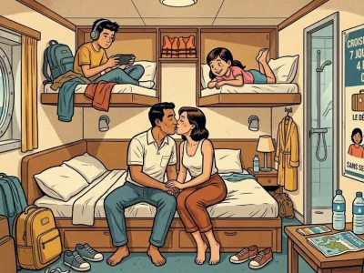 Croisière en famille : 7 jours, 1 cabine, 4 personnes, 0 intimité