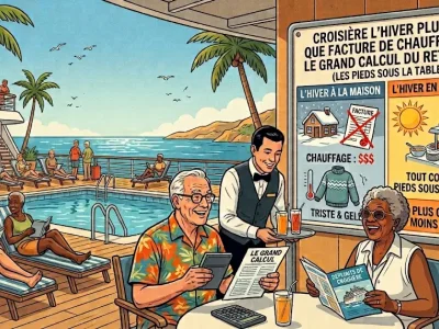 Croisière l'hiver plutôt que facture de chauffage : le grand calcul du retraité (les pieds sous la table)