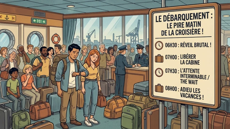 Débarquement : pourquoi le dernier matin est le pire de la croisière (et comment le sauver)